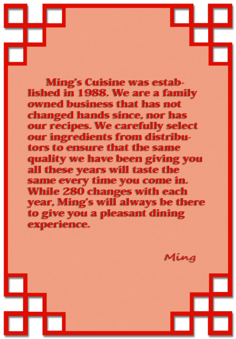 Ming's Greeting